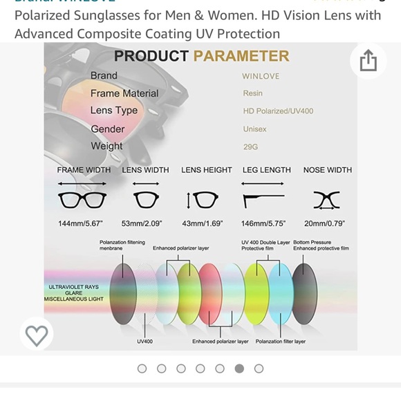 Polarized Wayfarer Sunglasses - Unisex - Picture 4 of 4